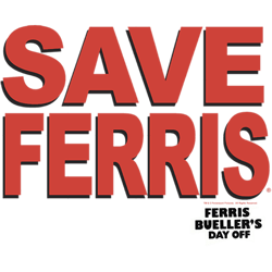 ferris buellers day off save ferris bold red type