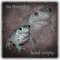 no thoughts head empty frog retro word art meme.png