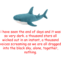blahaj ikea shark existentialism