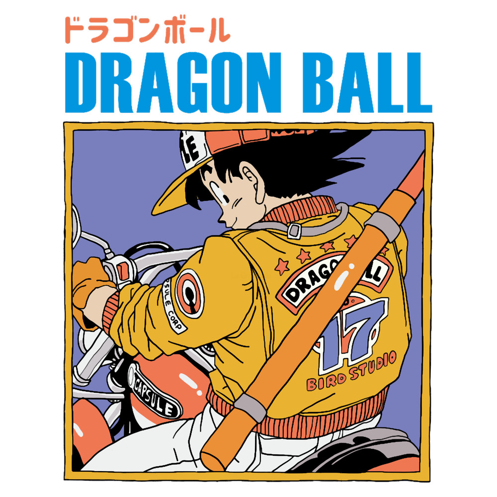 Goku Riding a motocycle - Dragon Ball.png