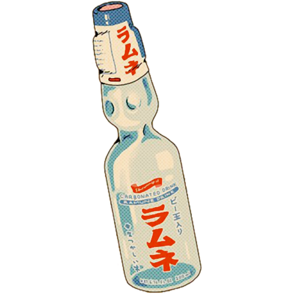 Ramune japanese soda bottle.png