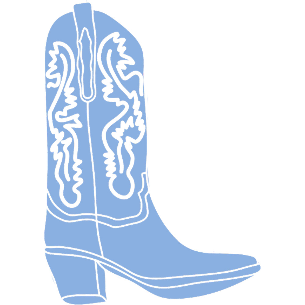 Blue Cowboy Cowgirl Boot.png