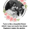 Love is like a beautiful flower, Young Helen Keller Quote, Willow Days.png