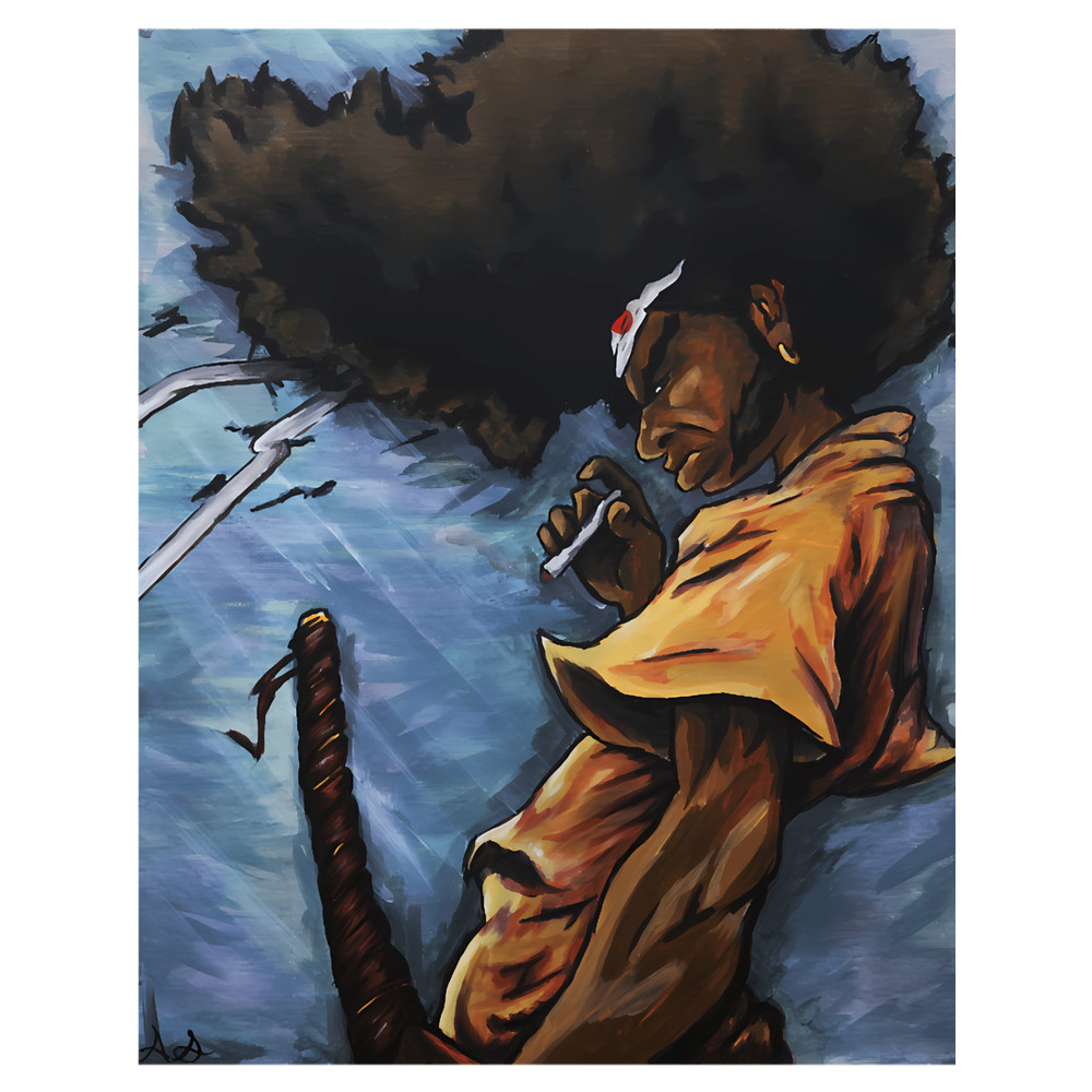 Afro Samurai Acrylic Portait.png
