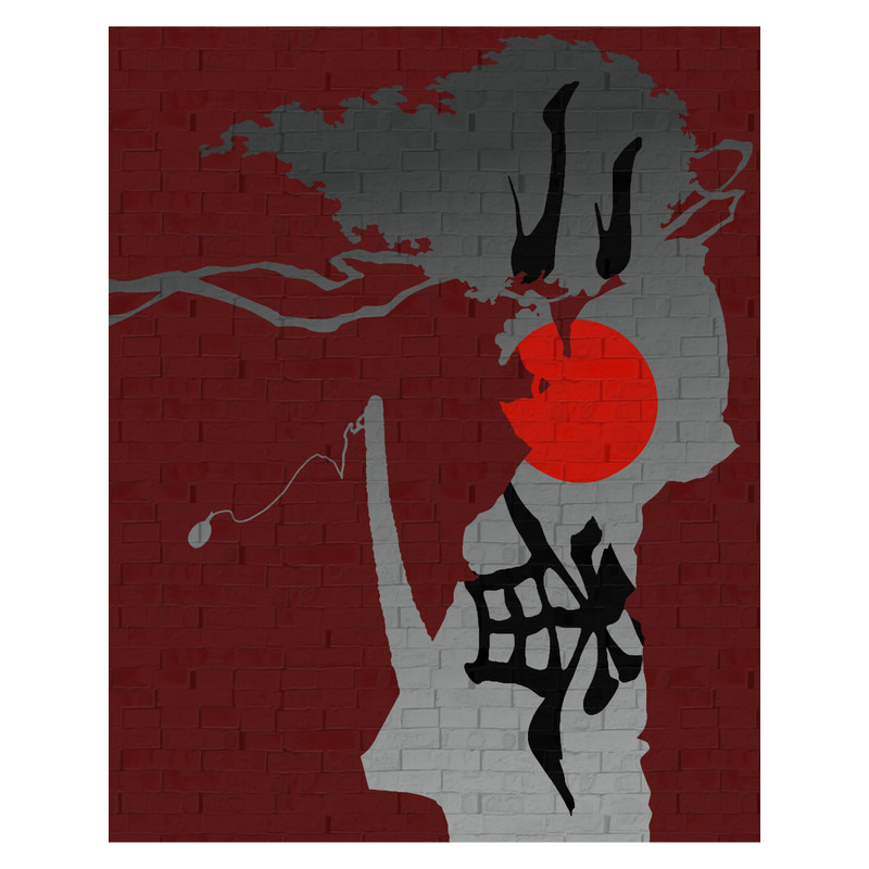 Afro Samurai Silhouette Long .png