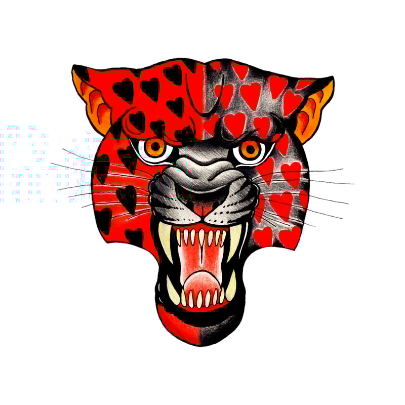 Traditional Panther Tattoo Jaguar- Art Tattoo Sketches - Tatoo Designs.png