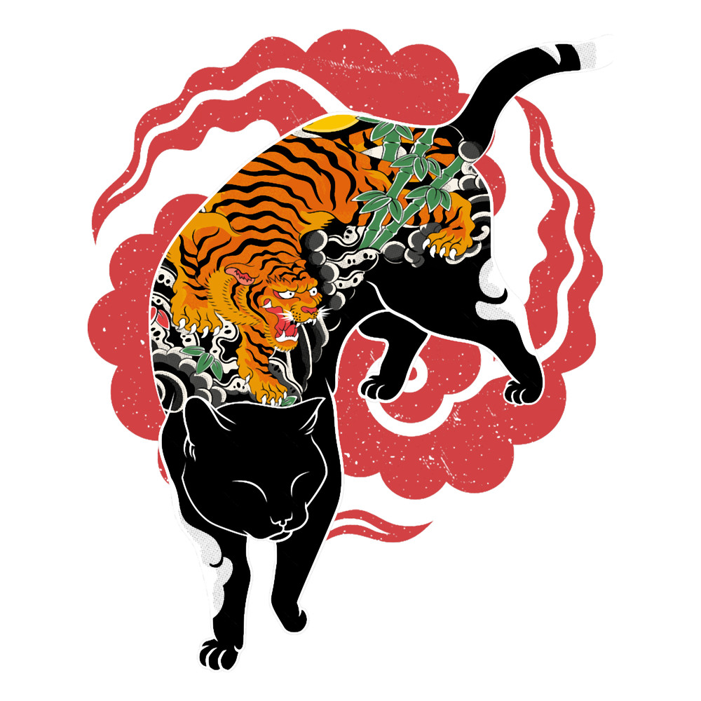 Yakuza Tiger tattoo cat .png