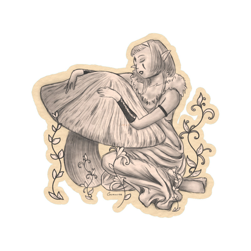 Aurora Aksnes Forest Fairy Mushroom Beige Active .png