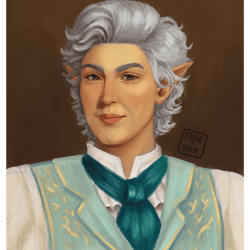 portrait of a young magistrategreen eyed version long