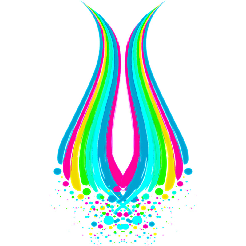 Dot day September, 15th dot day multicolor rainbow polka dot .png