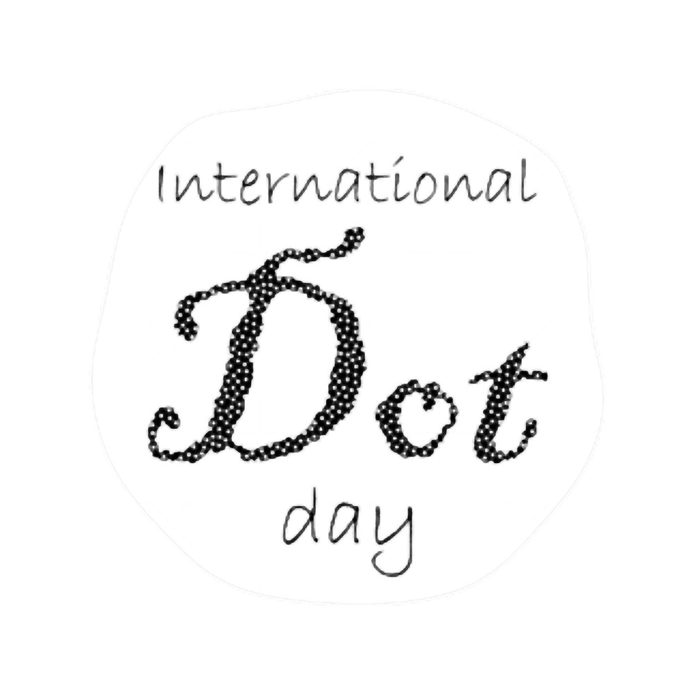 Dot Day, International Dot Day, white and black Long .png