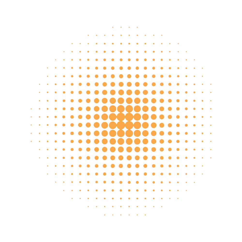 Halftone orange dot pattern Premium .png