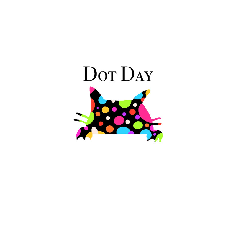 Happy Cat Dot Day TeeandDesign by ZeesDesign on Redbubble Graphic .png