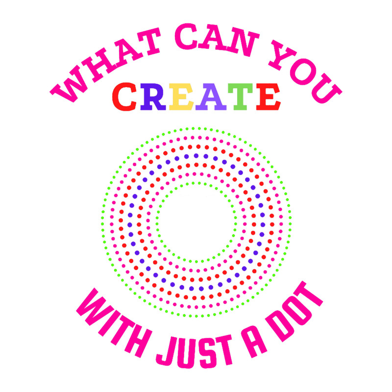 Happy International Dot Day Fitted V-Neck .png