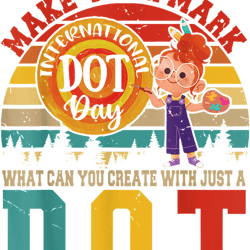 vintage retro make your mark international dot day colorful