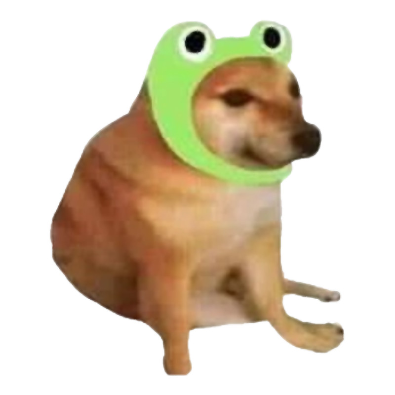 Cheems frog hat.png