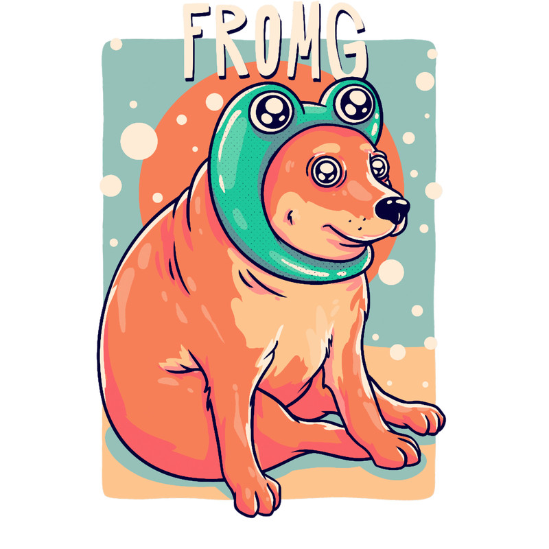 Fromg CheemsYellowShibeShiba InuBaby CheemsFrog PepeWacky and Uncharacteristic Iro.png