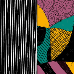 jack and sally. nightmare before christmas graphic