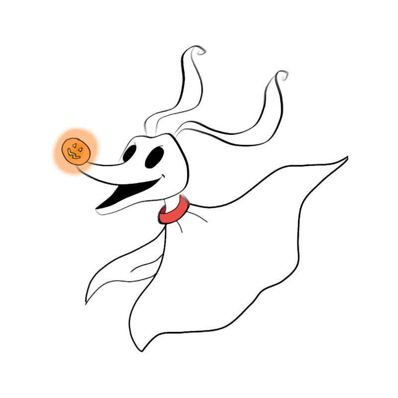 Zero from the nightmare before Christmas .png