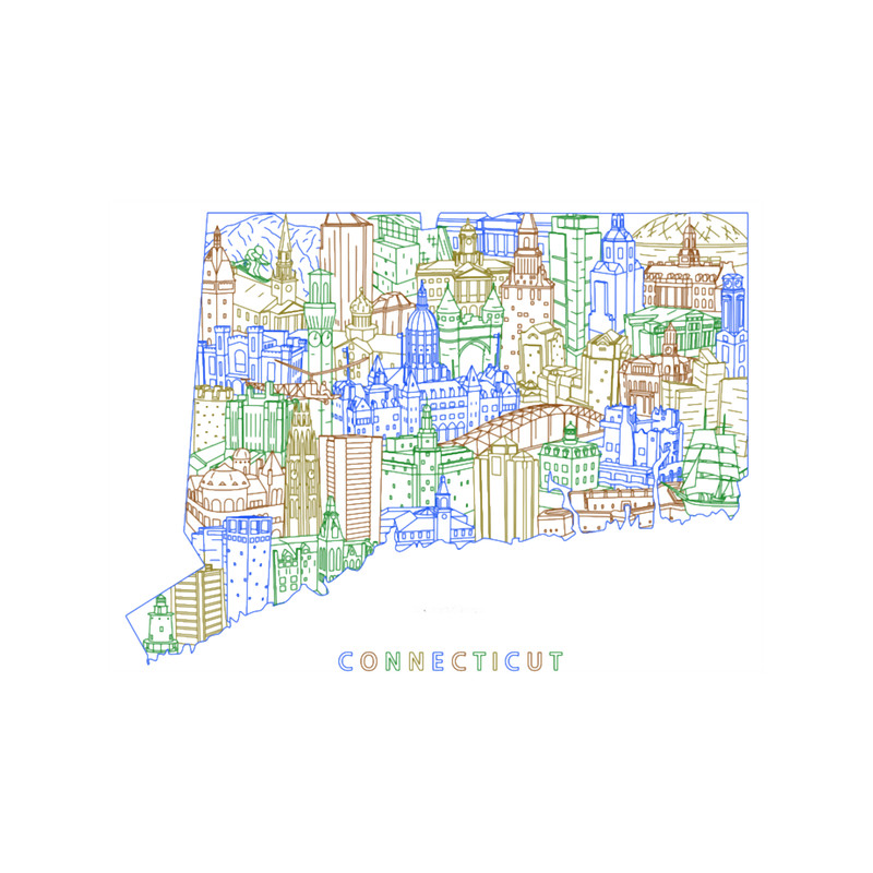 Connecticut State Landmarks Map Artwork Earth.png