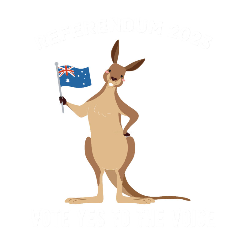 Vote Yes To The Voice - Uluru Statement - Parliament - Vote Yes -referendum Australia - kangaroo C.png