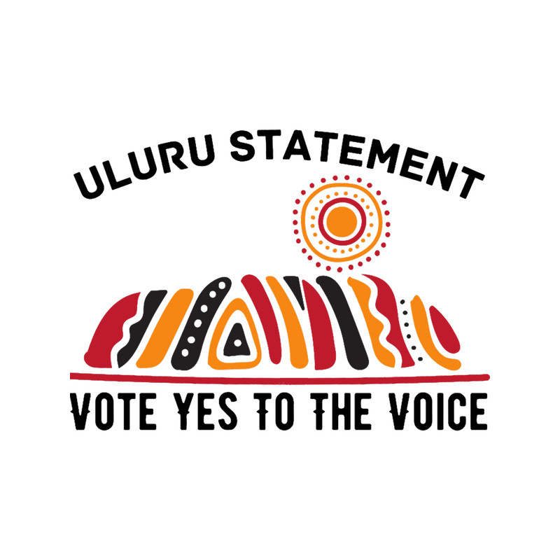 Vote Yes To The Voice - Uluru Statement - Parliament - Vote Yes -referendum AustraliaT-Sh (1).png