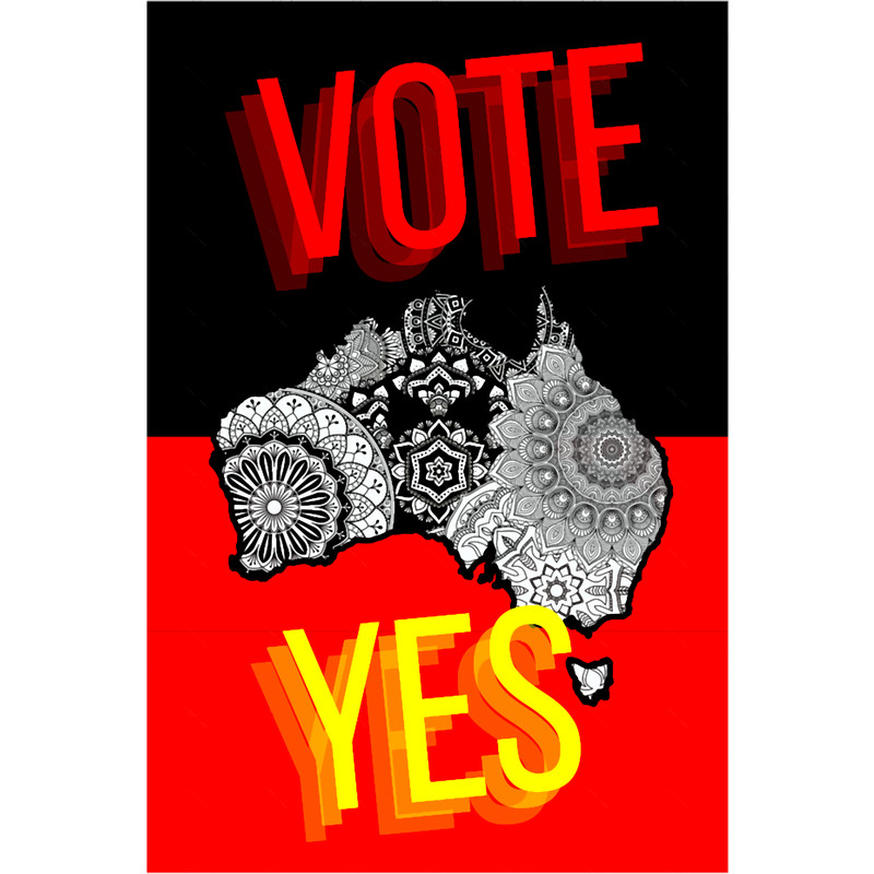 Vote Yes To The Voice Indigenous Voice To Parliament Contrast Colors Faded Text.png