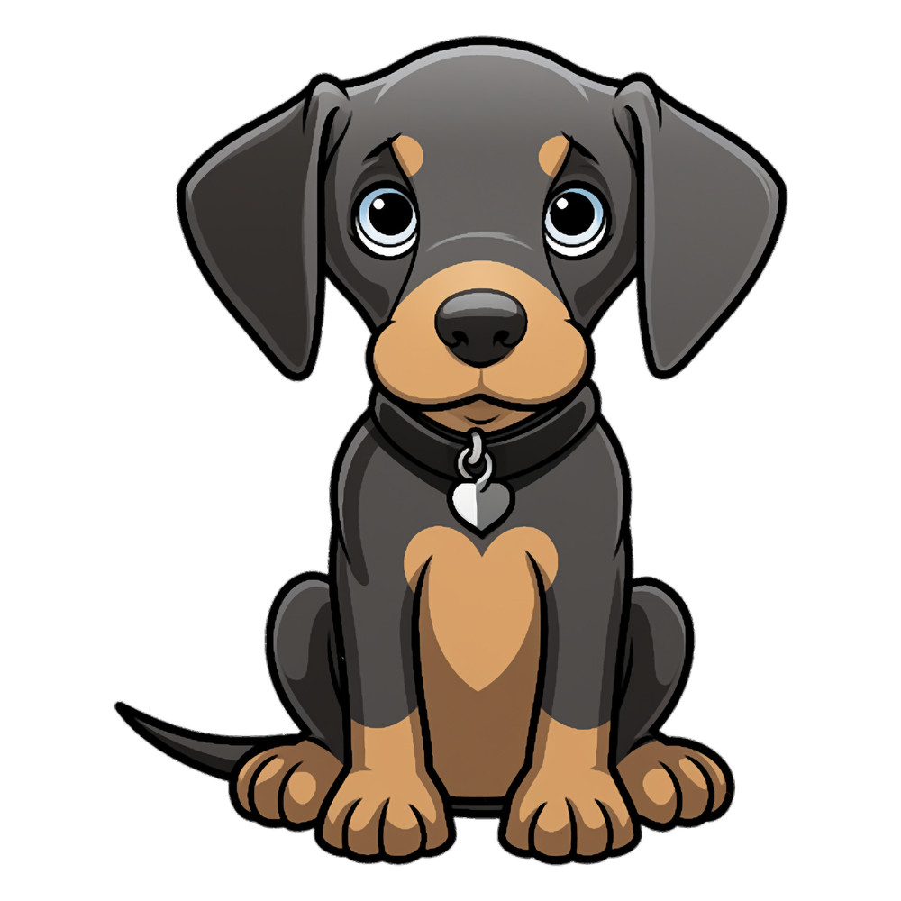 Natural Ear Doberman Cute.png