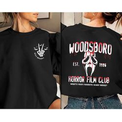 woodsboro est 1996 png, horror halloween, scary halloween, ghost face png, skeleton hand png, spooky vibes