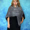 gray russian shawl,wool wrap,goat down shawl,kerchief2.jpg