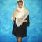 Weißer Schal aus Ziegenflaum, Handgemachter dicker schwerer Russischer Orenburg Tuch, Gestrickter Umhängetuch, Warmer Kopftuch, Umhang, Stola.JPG