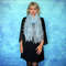 светло синий вязаный женский шарф, паутинка, пуховый палантин, зимняя шаль.JPG