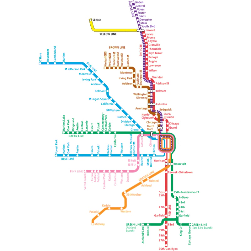 Chicago Train Stops Chicago Trains Map | Inspire Uplift
