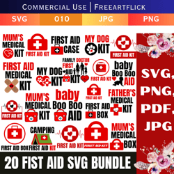 first aid kit svg vector file, first aid bag,emergency medical kit, emergency bag, allergy bag, diabetes bag