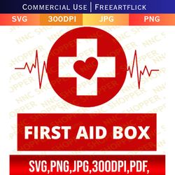 first aid kit svg, first aid suitcase, first aid cut file