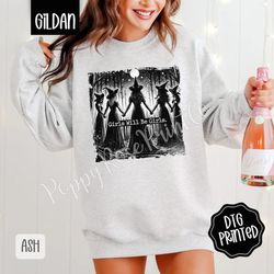 girls will be girls sweatshirt, trendy halloween sweatshirt, spooky season crewneck, cute witchy sweatshirt, vintage hal