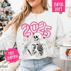 new years sweatshirt, nye 2025 sweater, happy new year crewneck, holiday party sweater, funny nye crewneck, 2025 party s
