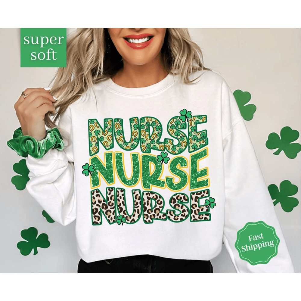 Nurse Shirts St Patricks Day Nurse Shirts Nurse St Patricks Shirts Shamrock TShirt For Women Lucky  0