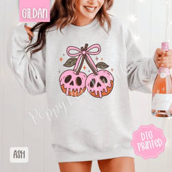 halloween cherries sweatshirt, trendy women's sweatshirt, spooky season sweater, fall girly sweatshirt, coquette poison