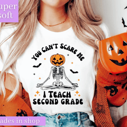 custom teacher halloween shirt, second grade teacher shirt, custom halloween teacher tshirt, spooky teacher shirt, fall