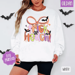 comfort colors teacher halloween sweatshirt, halloween teacher shirt, trick or teach sweater, spooky teacher t-shirt, h