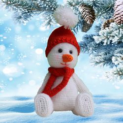 Cute snowman Christmas decoration, gifts for friends, season home decoration, Christmas gift, family Christmas decor