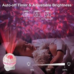 Galaxy Projector for Bedroom, Remote Control & White Noise Bluetooth Speaker, 14 Colors LED Night Lights for Kids Room,
