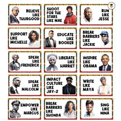 watercolor black history month poster | black history bulletin board | black history decor | mlk day | juneteenth