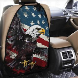 Car Back Seat Organizer with a print US.