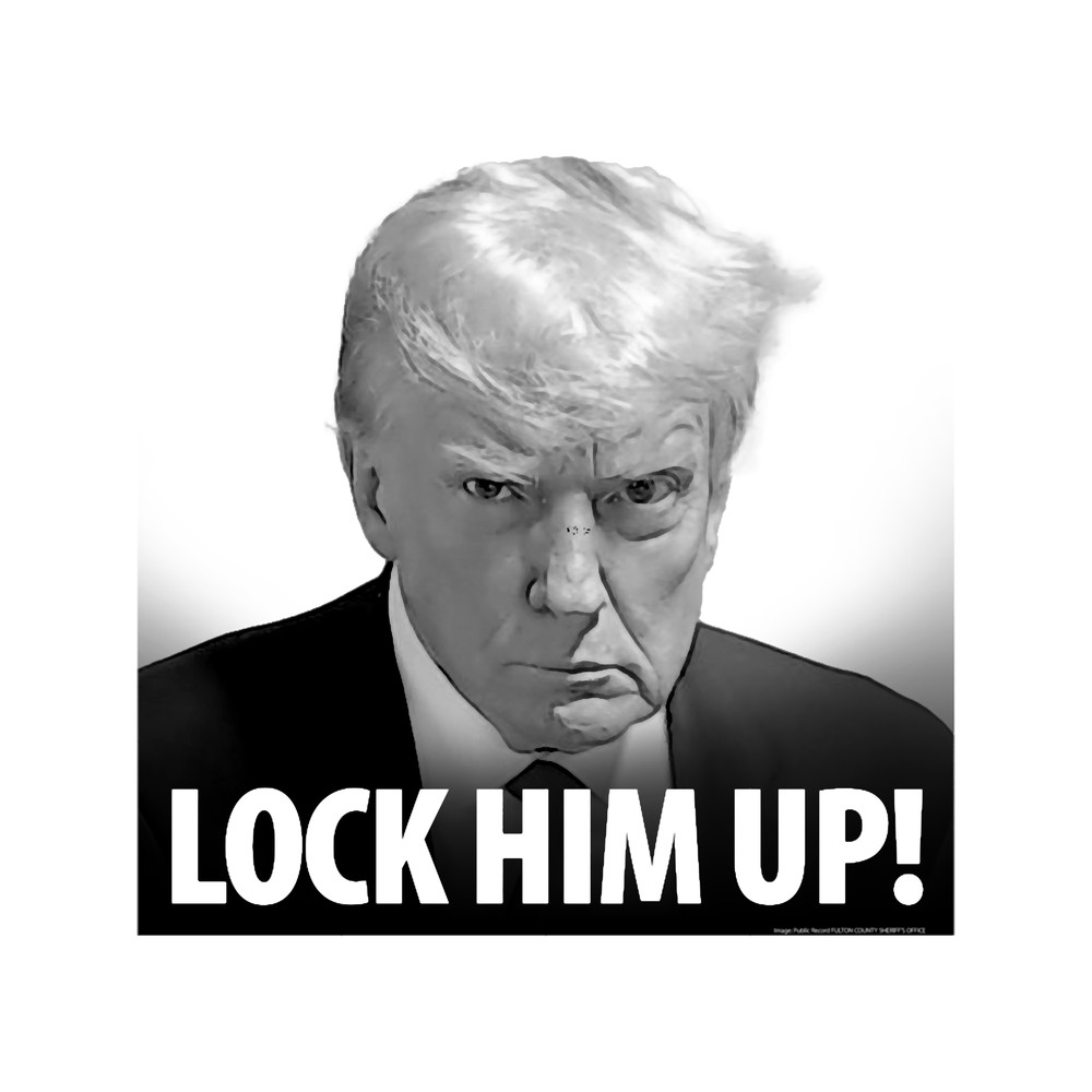 Lock Him Up! - Donald Trump Mug Shot.png