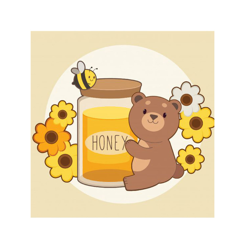 Kawaii Bear and Bee .png