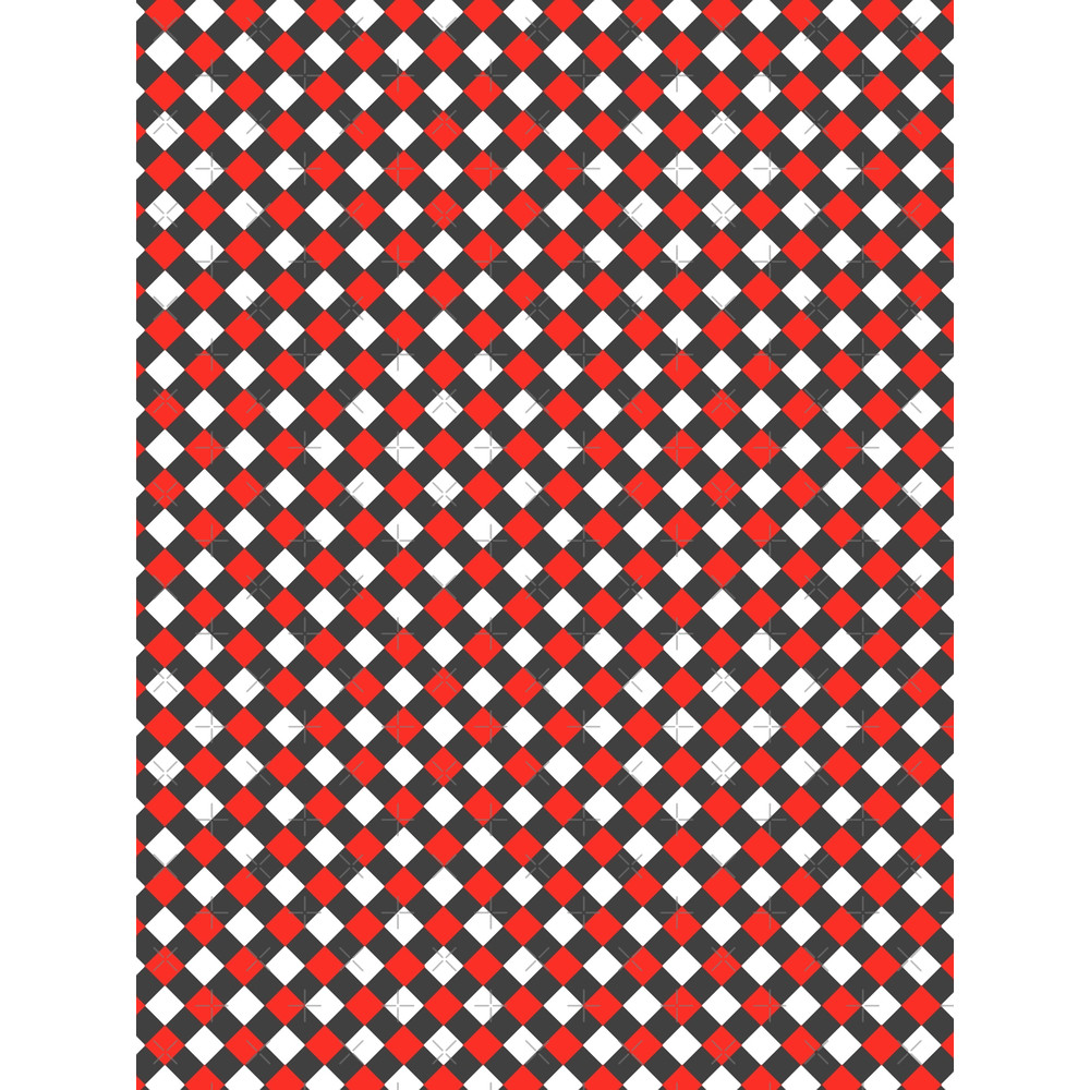 CHECKERED PATTERN - GREY, WHITE, AND RED Graphic .png
