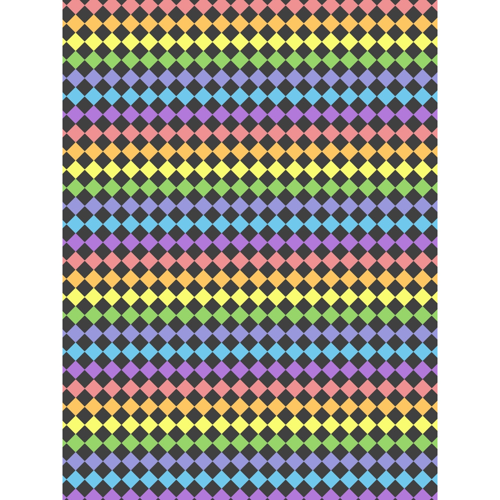 CHECKERED PATTERN - RAINBOW COLORS Graphic .png