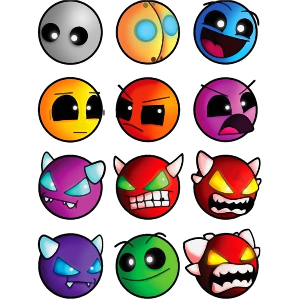 Geometry Dash in many emotions funny meme | Inspire Uplift